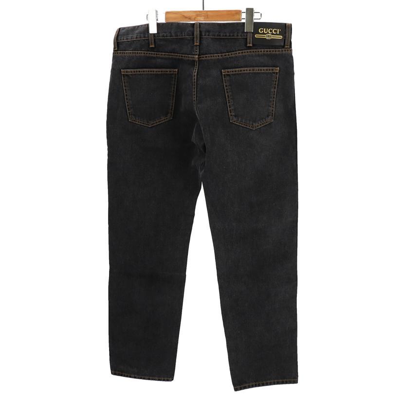 GUCCI グッチ/エンブロイダリー付きテーパードデニムパンツ/408637 