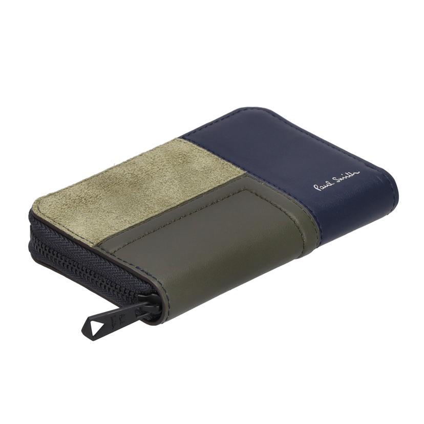 Paul Smith ポールスミス/オフセットチェック カード＆ケース/843759 P731/ABランク/09【中古】 Paul Smith（ポール・スミス） ポールスミス/オフセットチェック