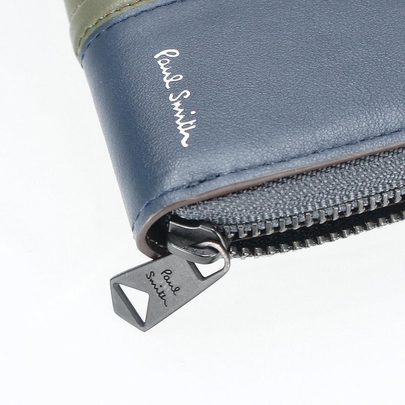 Paul Smith ポールスミス/オフセットチェック カード＆ケース/843759 P731/ABランク/09【中古】 Paul Smith（ポール・スミス） ポールスミス/オフセットチェック