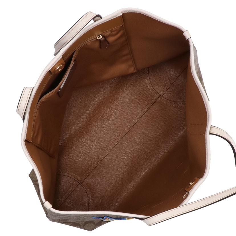 COACH コーチ/ピーナッツコラボスヌーピーワッペンシティトート