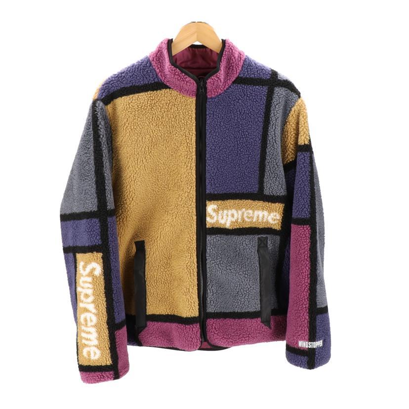 Supreme シュプリーム/20AWリバーシブルカラーブロックドフリース