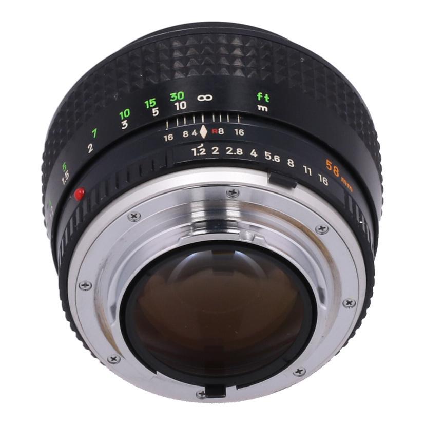 MINOLTA ミノルタ/交換レンズ/MC ROKKOR 58mm F1.2/2747820/BCランク/09【中古】 MINOLTA ミノルタ/交換レンズ/MC ROKKOR 58mm F1.2/2747820/BCランク