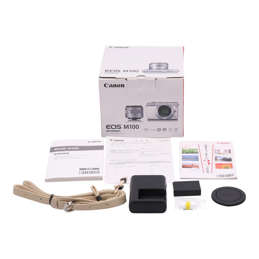 Canon キャノン/ミラーレス一眼/EOS M100 レンズキット/511050009510/Bランク/09【中古】 キヤノン（Canon） キャノン/ミラーレス一眼/EOS M100 レンズキット