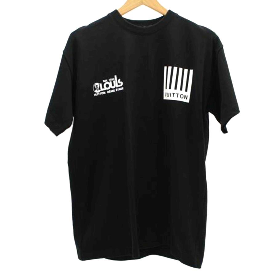 LOUIS VUITTON ルイ・ヴィトン/Tシャツ/BK/RM192M NPL HHY07W/S/ブランドバック/Aランク/85【中古】 br>LV/Tシャツ/BK/RM192M NPL HHY07W/S/Aランク/85【中古