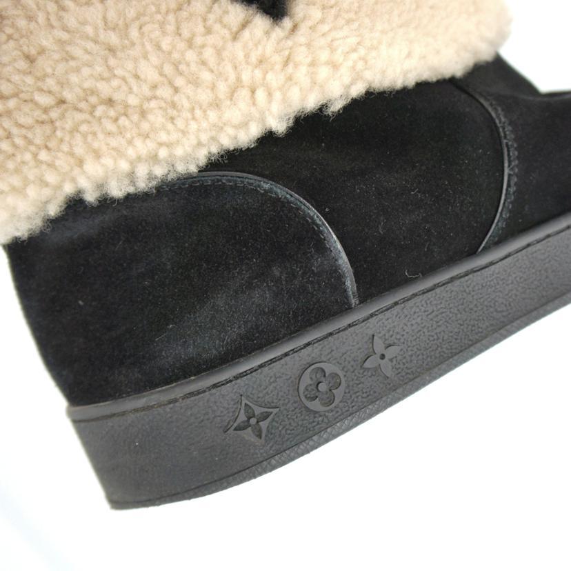 未使用　ルイヴィトン　スノードロップライン モノグラム ムートンブーツ br>LV ルイヴィトン/スノードロップラインムートンブーツ/白黒