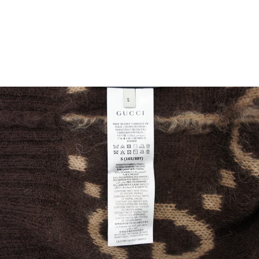 GUCCI（グッチ） グッチ/リバーシブルGGモヘアウールカーディガン・BE