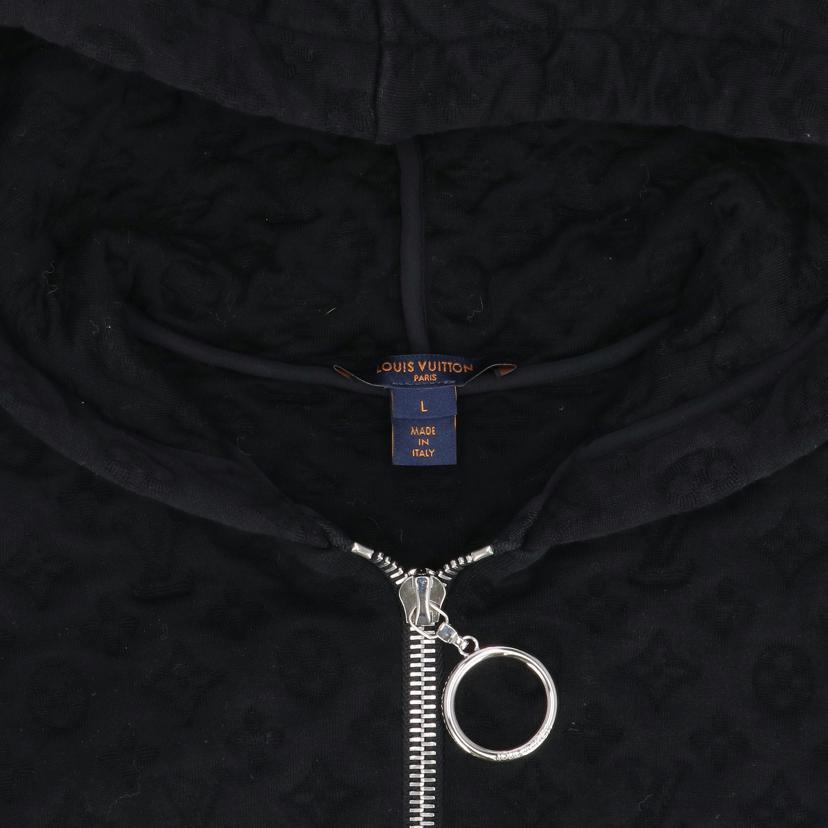 LOUIS VUITTON ルイ・ヴィトン/18AW 3Dモノグラムパーカー・BK/RW182W HFX FFST01/L/ABランク/85【中古】 LOUIS VUITTON（ルイ・ヴィトン） ルイ・ヴィトン/18AW 3Dモノグラム