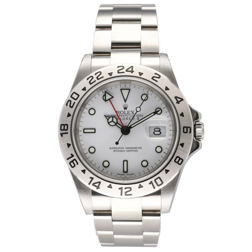 ROLEX ロレックス/エクスプローラーII/白文字盤/16570/D91****/Aランク/85【中古】 ROLEX ロレックス/エクスプローラーII/白文字盤/16570/D91****/Aランク