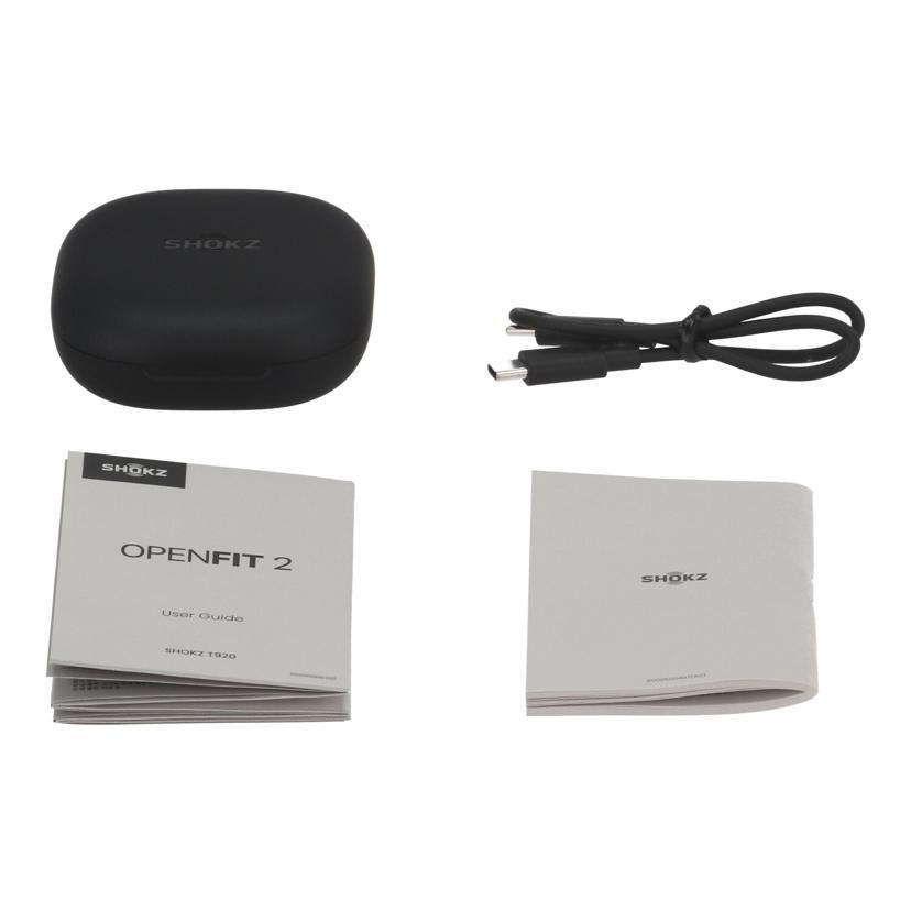 【ほぼ未使用】SHOKZ OPENFIT2 T920 左耳用 ワイヤレスイヤホン SHOKZ OpenFit 2 Black Open-Ear Earbuds with Charging Case (T920-ST