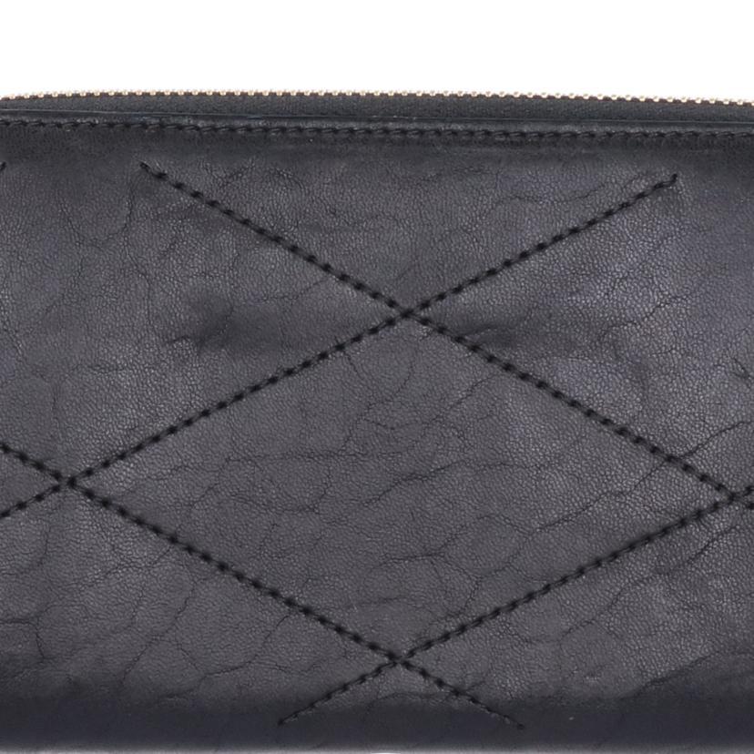 LANVIN ランバン/ラムスキンレザーラウンドファスナー長財布/財布・小物/Bランク/42【中古】 LANVIN（ランバン） ランバン/ラムスキンレザーラウンドファスナー長