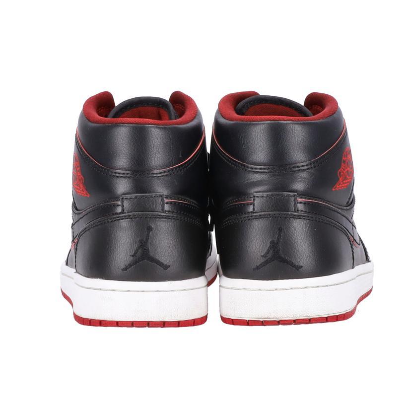 NIKE ナイキ/AIR JORDAN 1 MID/赤×黒/554724/028/ABランク/42【中古】 NIKE（ナイキ） ナイキ/AIR JORDAN 1 MID/赤×黒/554724/028/ABランク