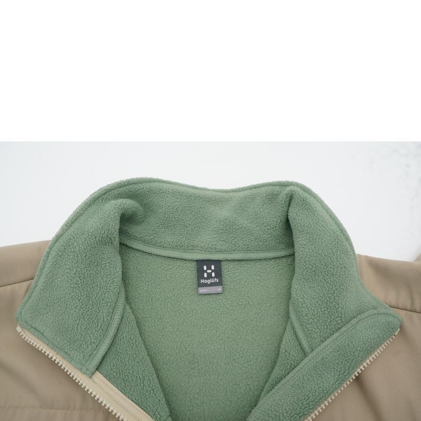 HAGLOFS ホグロフス 登山フリースジャケット セラックフード緑メンズＭ新品 Haglofs ホグロフス/コンビネーションフリースジャケット/緑/941512/AB