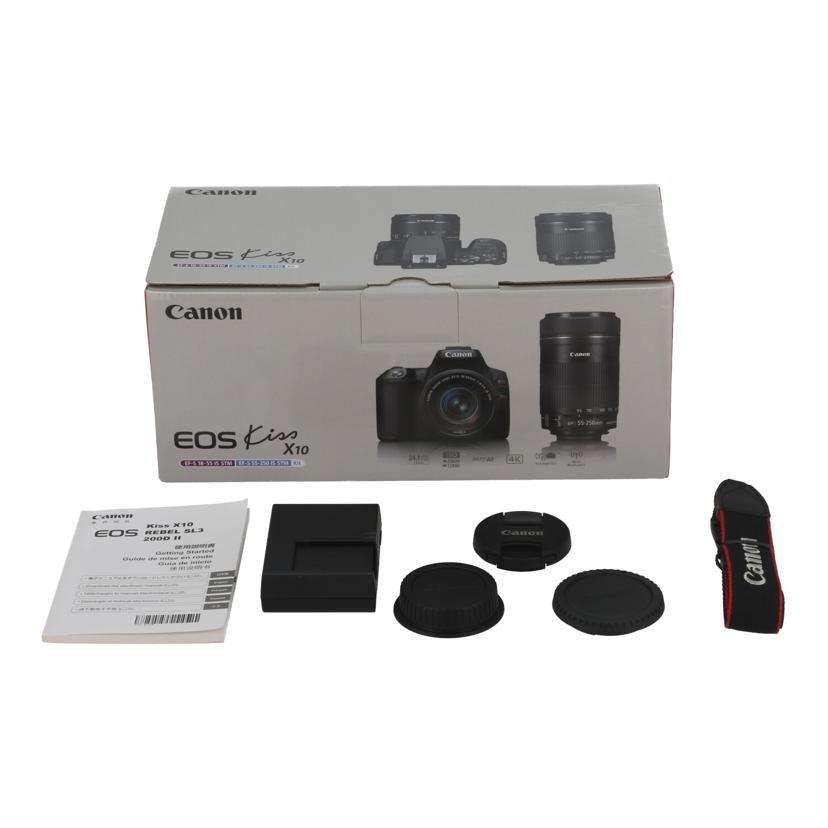 Canon キャノン/デジタル一眼/EOS Kiss X10 ダブルズームキット/361074007722/Aランク/42【中古】 キヤノン（Canon） キャノン/デジタル一眼/EOS Kiss X10 ダブルズーム