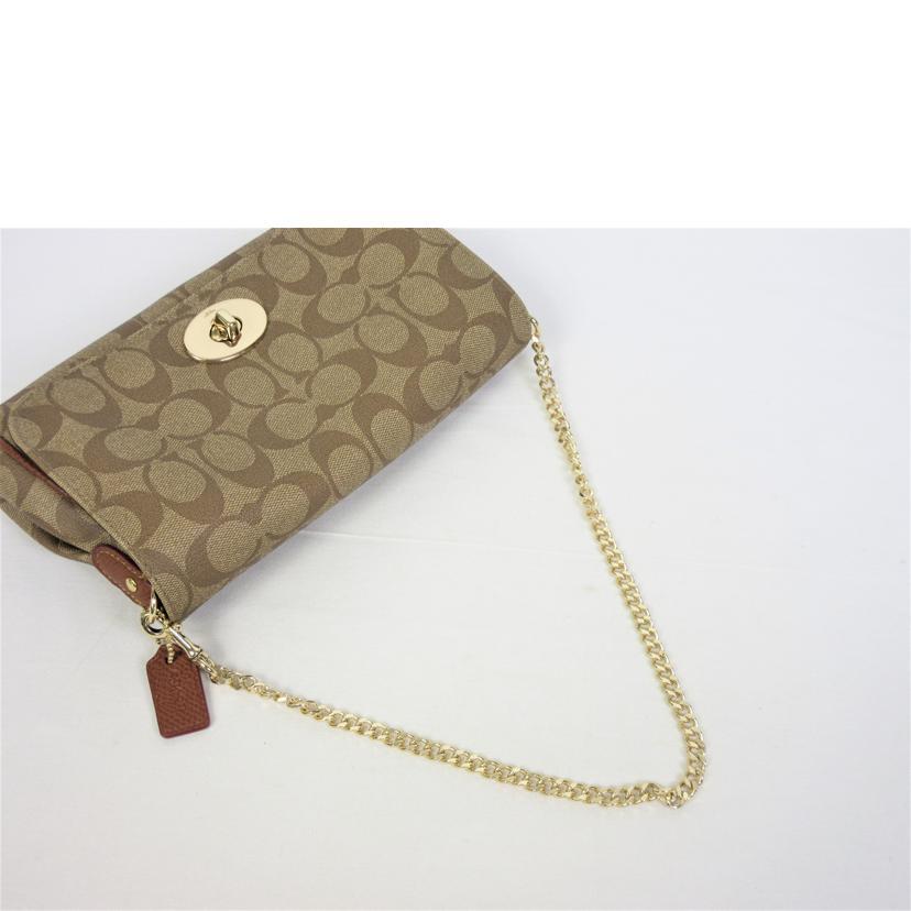 COACH（コーチ） コーチ/シグネチャー ターンロックチェーンショルダー