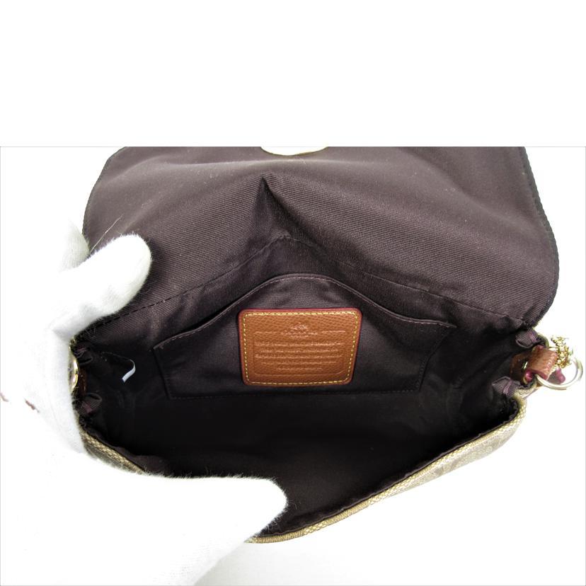 COACH（コーチ） コーチ/シグネチャー ターンロックチェーンショルダー