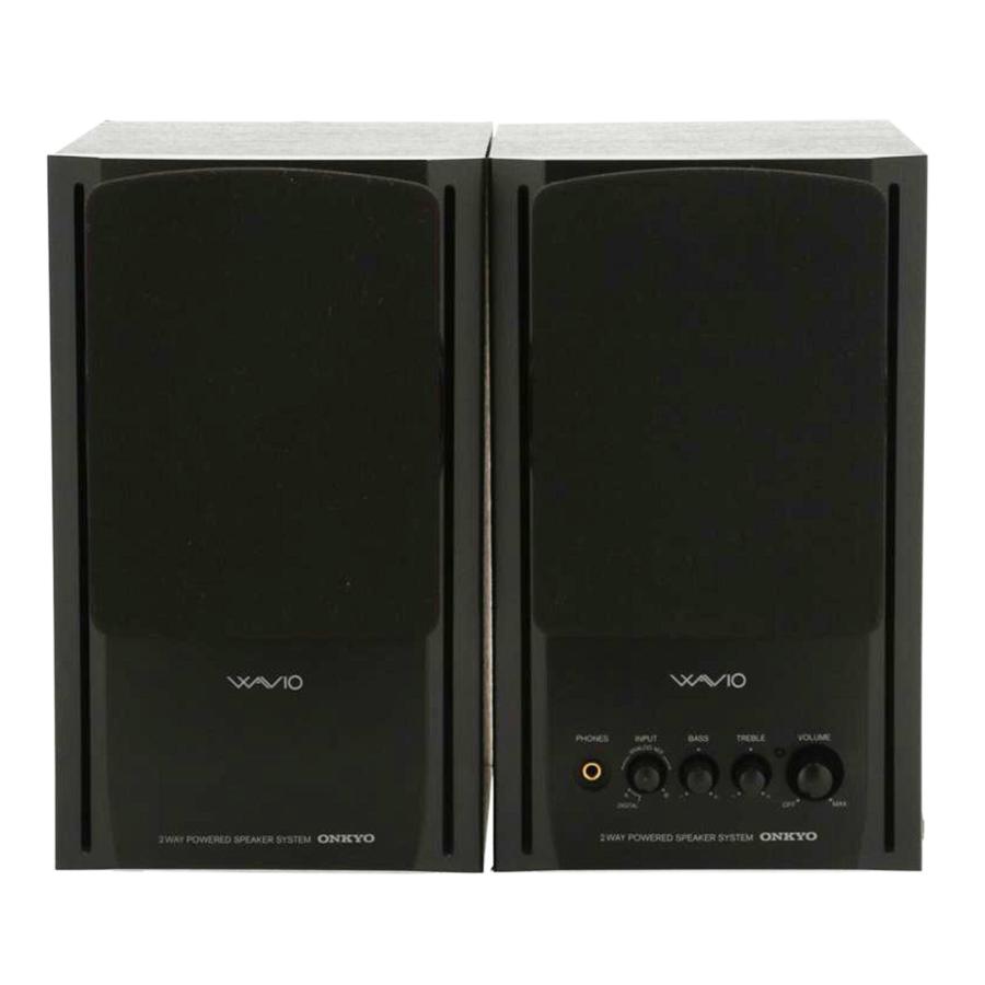 オンキョーONKYO WAVIOスピーカー 15W+15W アンプ内蔵スピーカー 77monitor WAVIO ONKYO Amazon.co.jp: 中古 /ブラック GX-77M(B) スピーカー・ウーファー