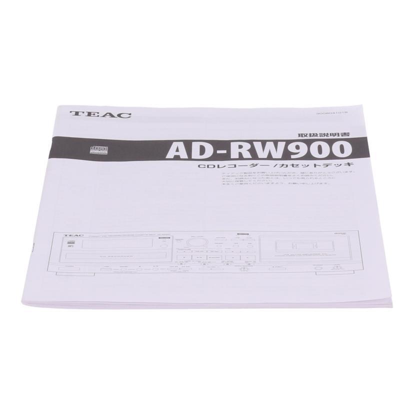 TEAC ティアック /CDレコーダー/カセットデッキ/AD-RW900/0240544/Bランク/70【中古】_4