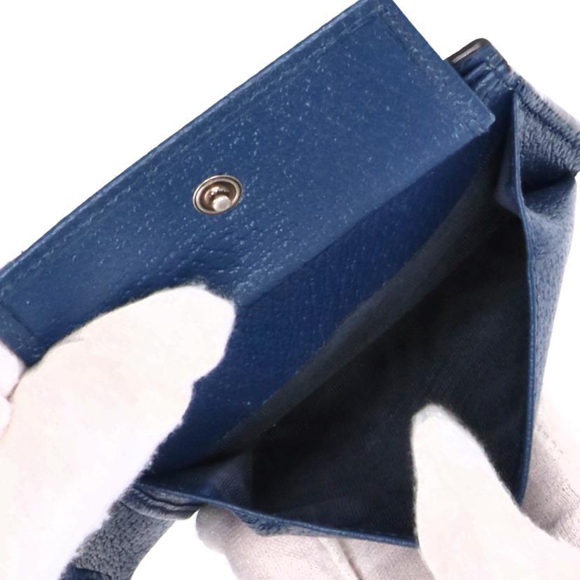 GUCCI グッチ/GGマーモントコンパクトウォレット/ブルー/428725/203***/ABランク/06【中古】 GUCCI（グッチ） グッチ/GGマーモントコンパクトウォレット/ブルー