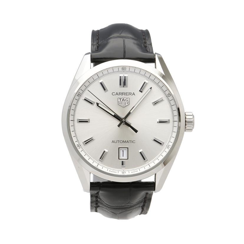 TAG Heuer タグホイヤー/カレラ・キャリバー5/オートマ/革バンド/WBN2111-0/WQK****/ABランク/06【中古】 TAG HEUER（タグ・ホイヤー） タグホイヤー/カレラ・キャリバー5