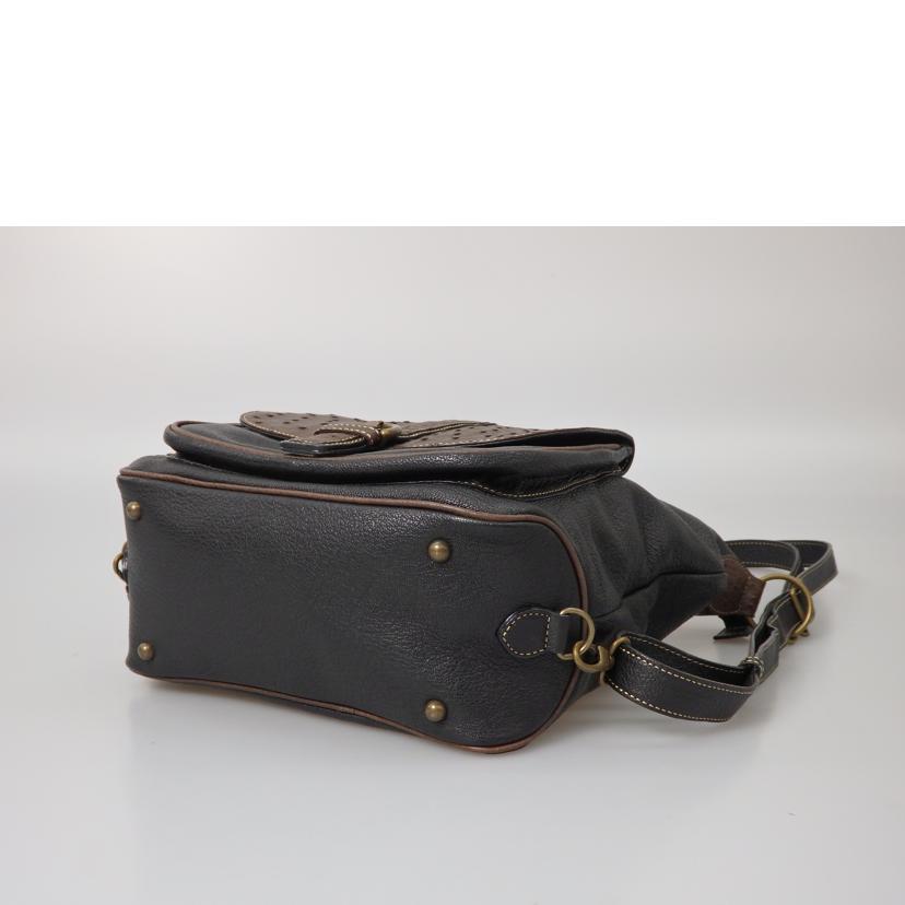 美品】GARBO ガルボ/2WAY シボ革 レザーリュック ショルダーバッグ 美 