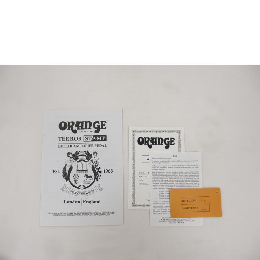 ORANGE オレンジ/アンプヘッド/ペダルサイズ/TERROR STAMP/08199-0620