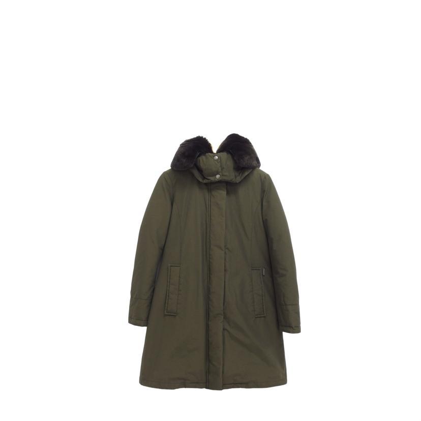 WOOLRICH フード付きレザージャケット L WOOLRICH（ウールリッチ） ウールリッチ /フード付キファーダウン