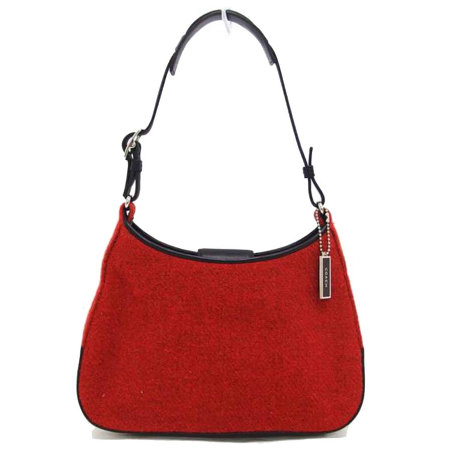 br>COACH コーチ ハンドバッグ レザー/ツイード/ワンショルダーバッグ