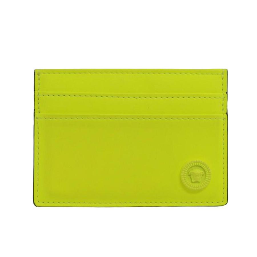 VERSACE ヴェルサーチェ/メドゥーサ ビギー/カードケース/ネオンイエロー/DPN2467/1A05512/04F***/ブランドバック/ABランク/04【中古】 VERSACE（ヴェルサーチェ） ヴェルサーチェ/メドゥーサ ビギー/カード