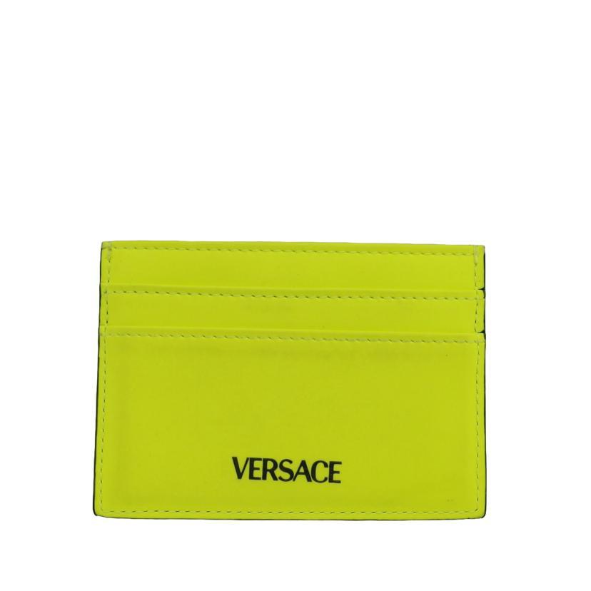 VERSACE ヴェルサーチェ/メドゥーサ ビギー/カードケース/ネオンイエロー/DPN2467/1A05512/04F***/ブランドバック/ABランク/04【中古】 VERSACE（ヴェルサーチェ） ヴェルサーチェ/メドゥーサ ビギー/カード