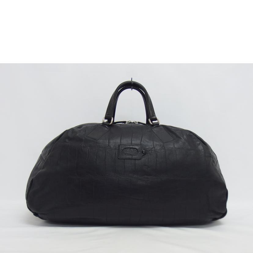 Daniel＆Bob ダニエル＆ボブ/ビームスF別注/型押しレザーボストン  