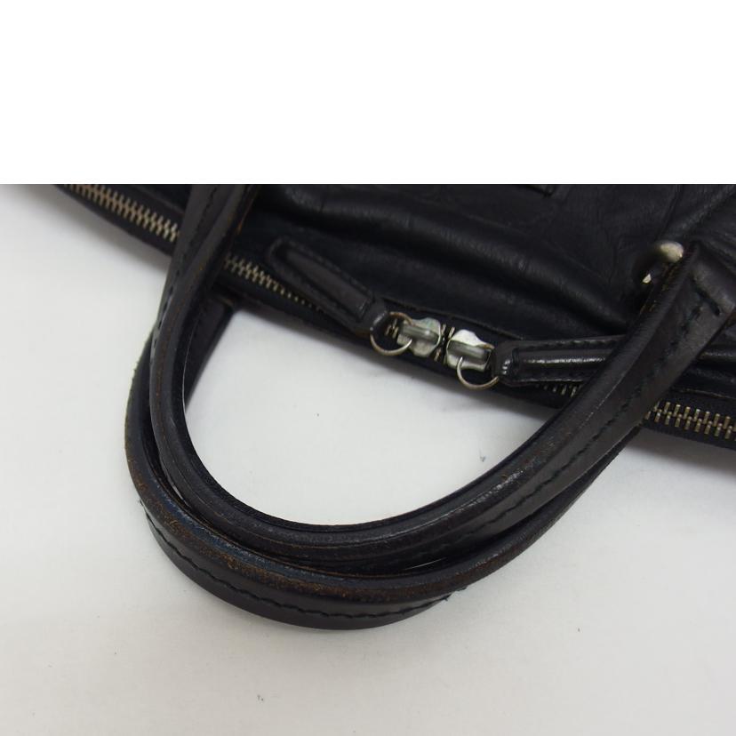 Daniel＆Bob ダニエル＆ボブ/ビームスF別注/型押しレザーボストン  