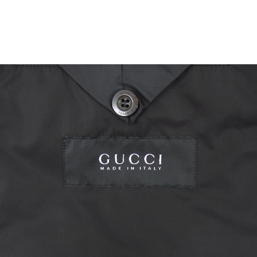 GUCCI黒 ナイロン トレンチコート イタリア製　美品 GUCCI グッチ/ナイロントレンチコート/ブラック/旧タグ/188842/B