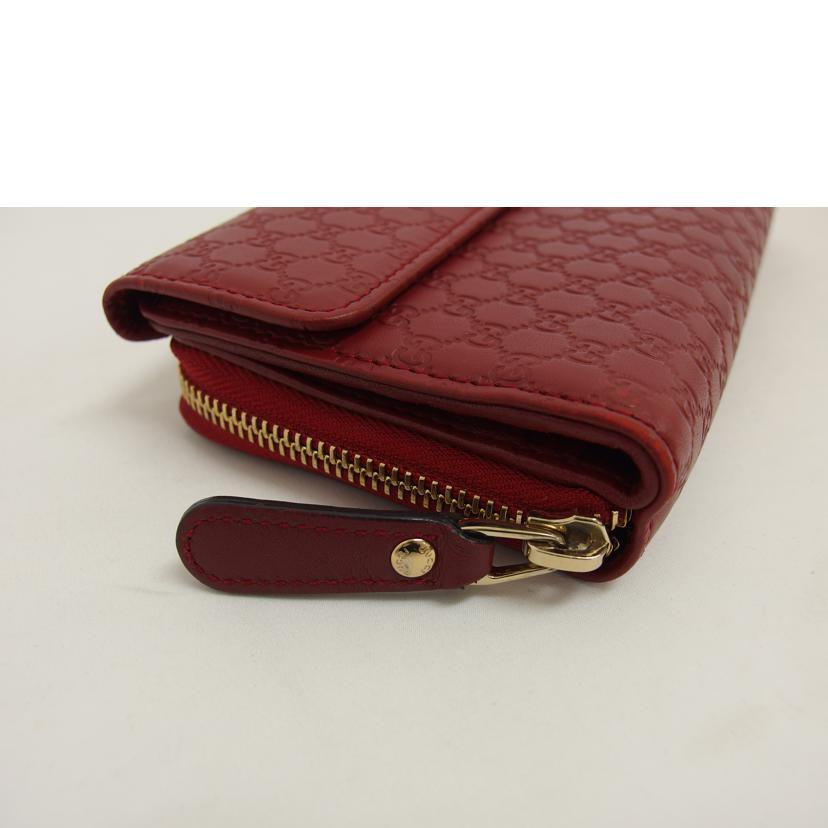 GUCCI（グッチ） グッチ/マイクログッチシマ/レザーラウンドファスナー