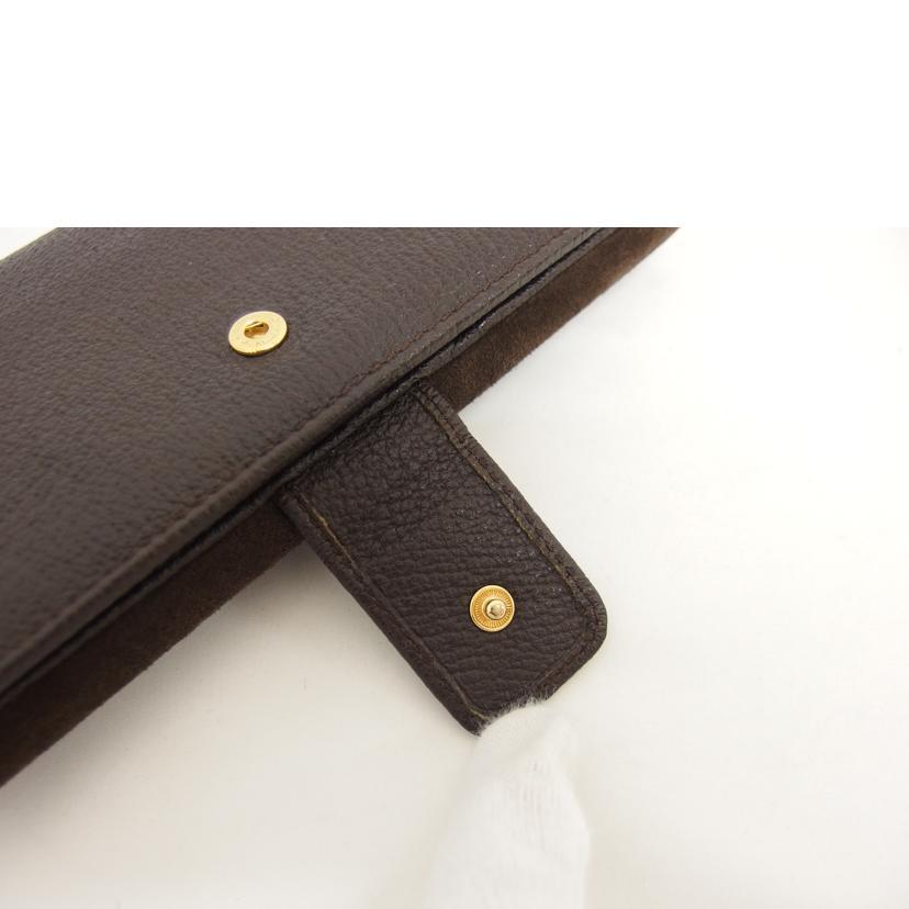 GUCCI グッチ/バンブー/Wホック二つ折り長財布/ブラウン/035・1137/186  