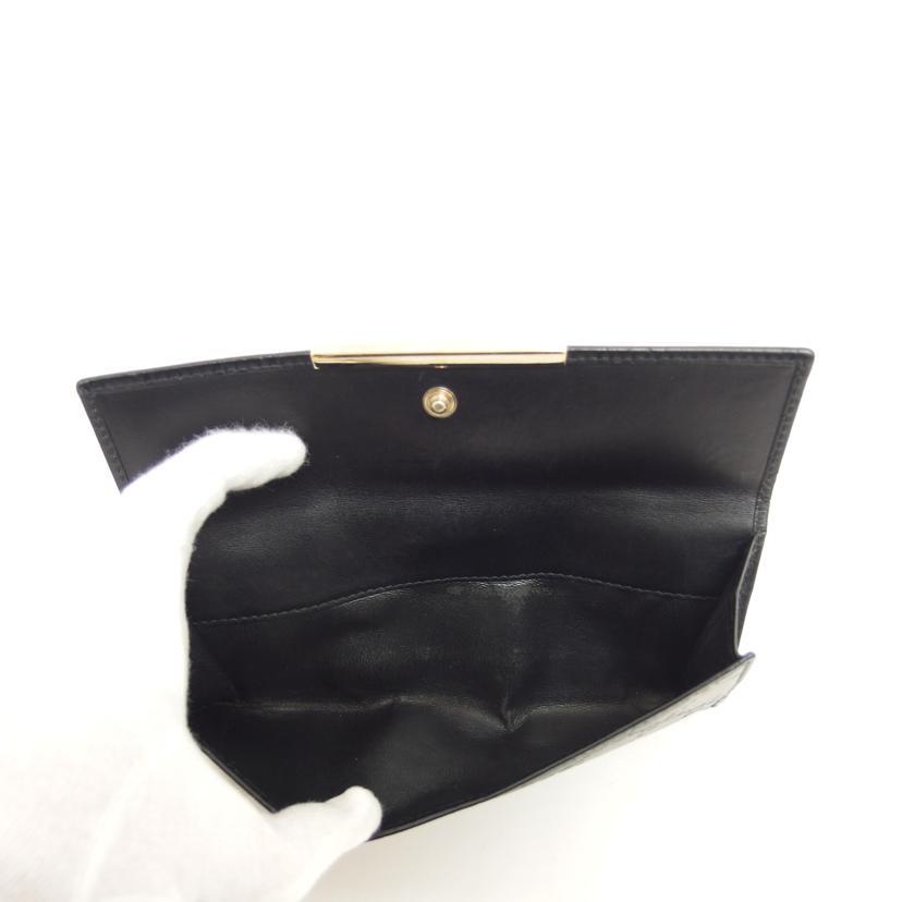 GUCCI グッチ/グッチシマ/Wホック長財布/ブラック/112715/041*/AB  