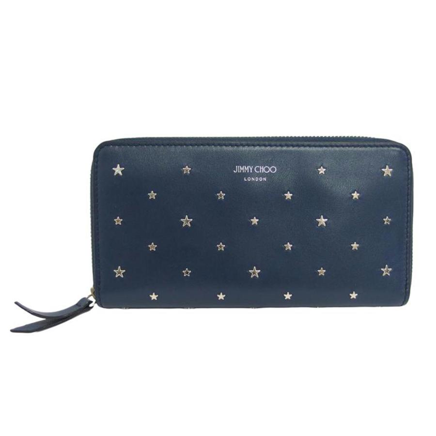 JIMMY CHOO ネイビー フラットスター　コインケース JIMMY CHOO ネイビー フラットスターコインケース