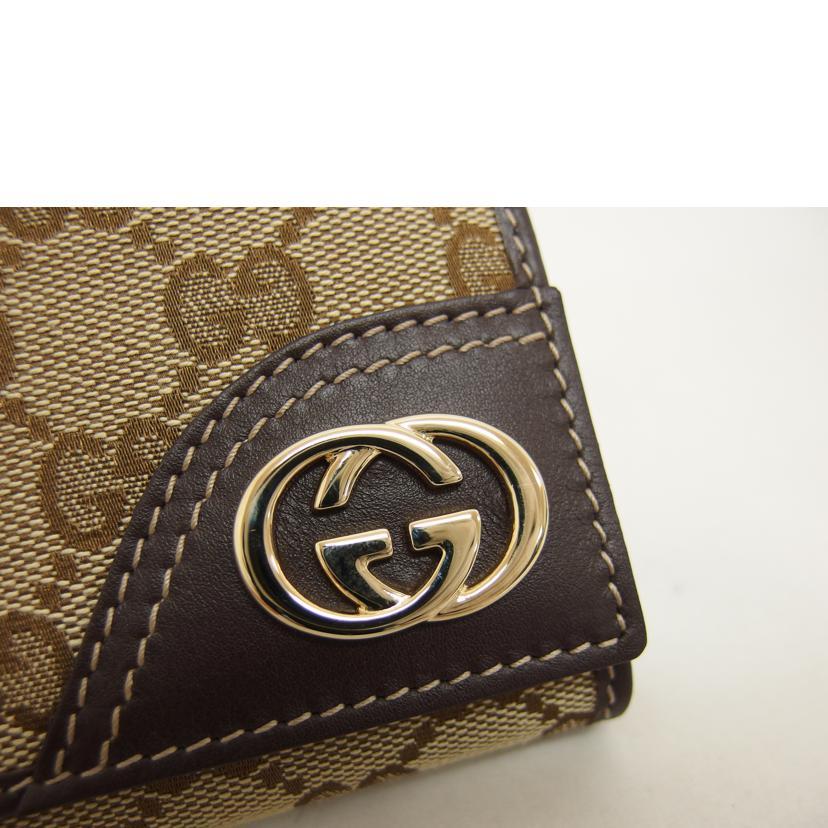 未使用GUCCI グッチ/GGキャンバス/三つ折り長財布181595