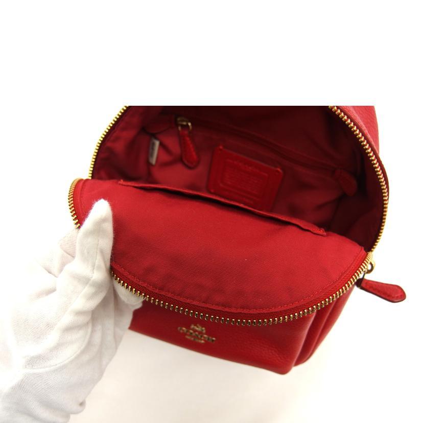 COACH コーチ/ミニチャーリー/バックパック/レッド/F38263/F17**/A  