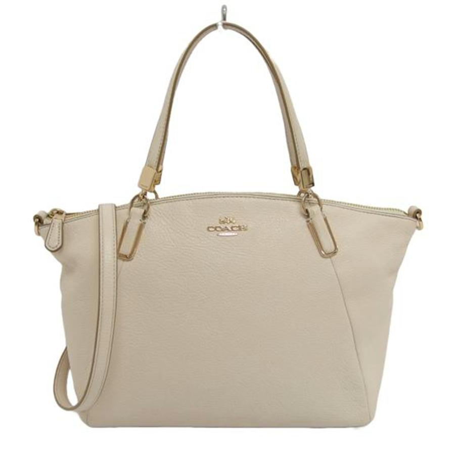 コーチ ペブル レザー スモール ケルシー 2WAY バッグ チョーク 新品本物 COACH（コーチ） ケルシー 2way レザー トートバッグ ショルダーバッグ
