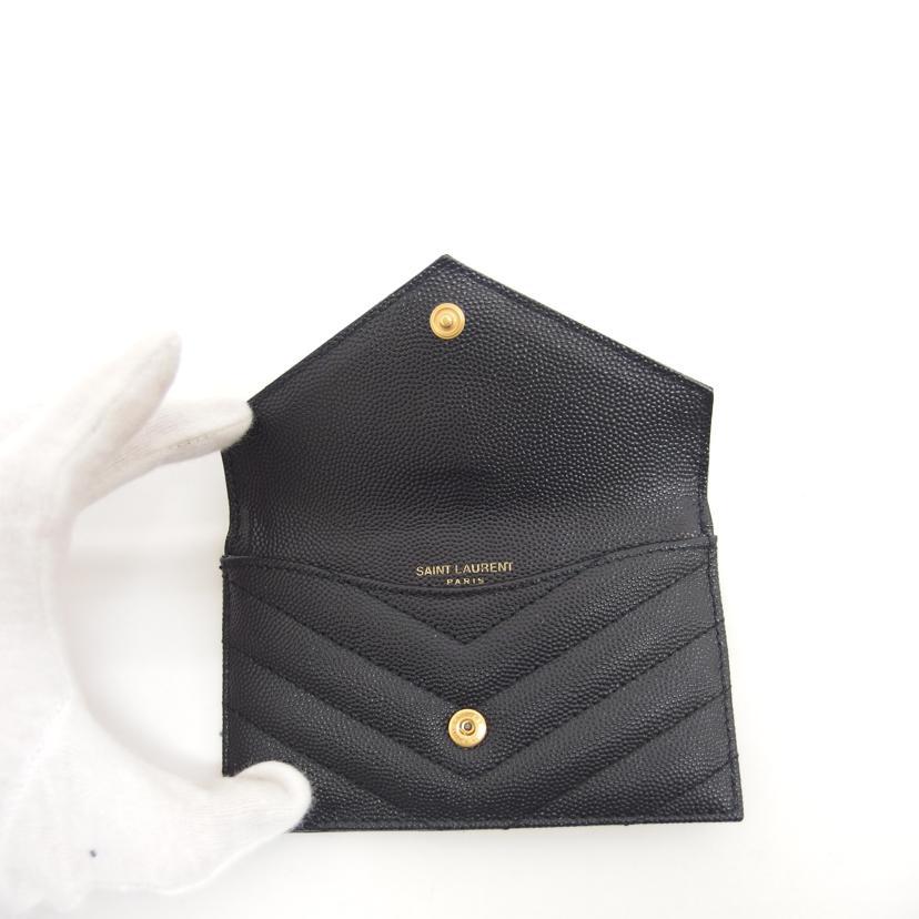 SAINT LAURENT サンローラン/YSLロゴフラップカードケース
