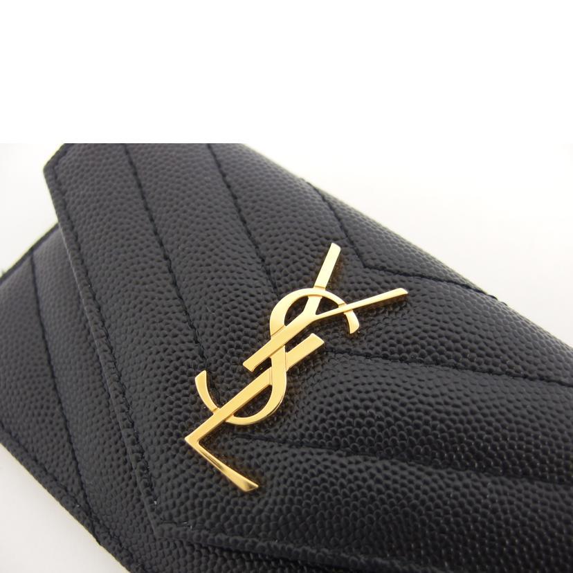 SAINT LAURENT サンローラン/YSLロゴフラップカードケース