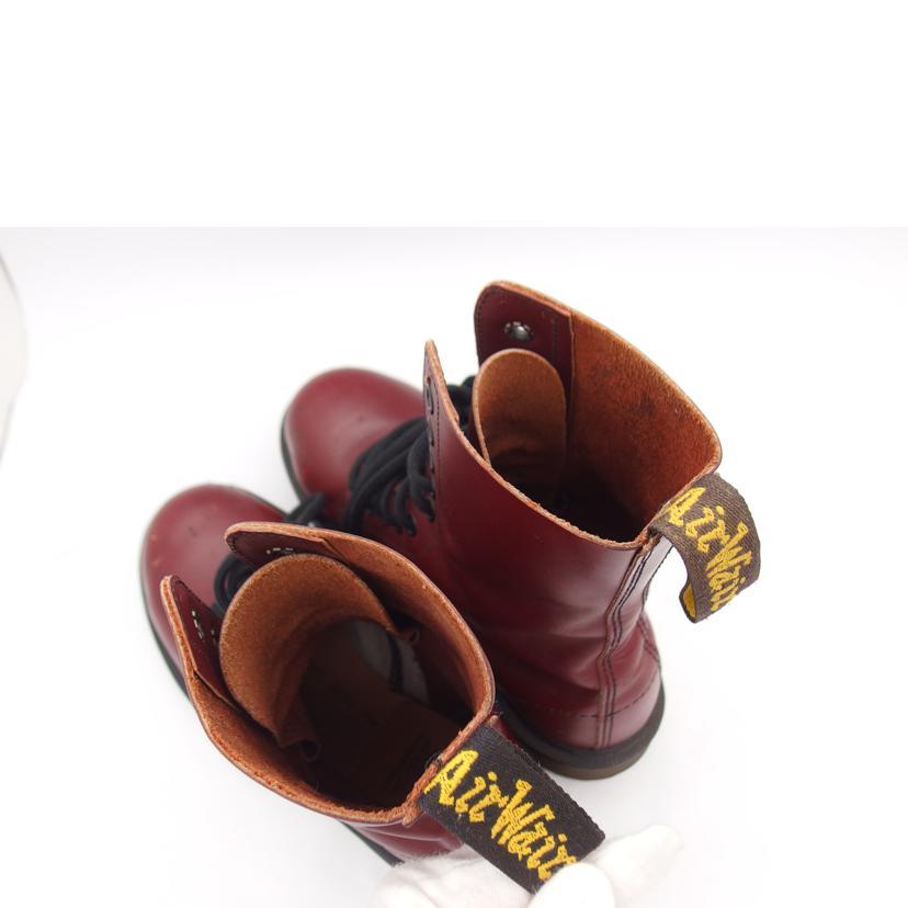 ドクターマーチン　1490 10ホール　uk8 チェリーレッド　外箱無し Dr.Martens（ドクターマーチン） ドクターマーチン/10ホールレース