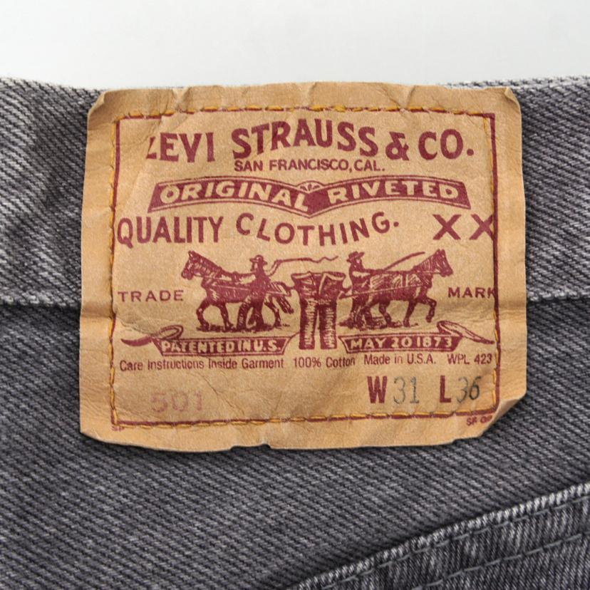 Levi's（リーバイス） リーバイス/USA製 501 グレーデニムパンツ
