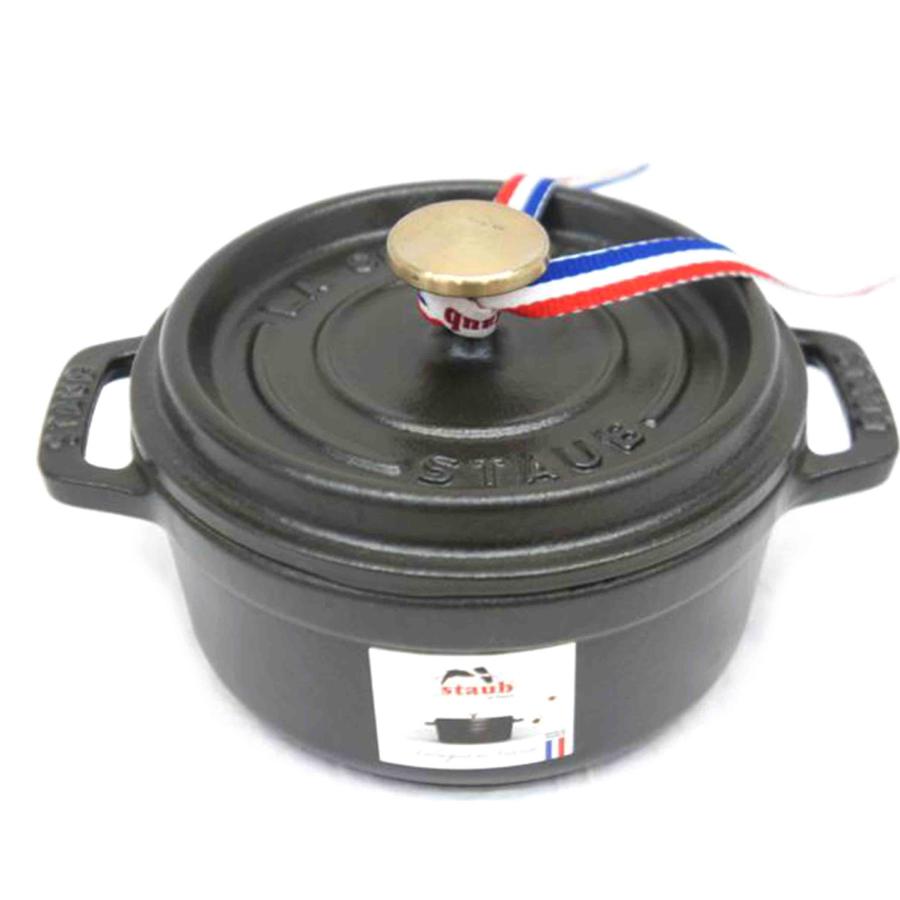 STAUB ピコココットラウンド 鍋 12cm ブラック グレー 2色セット
