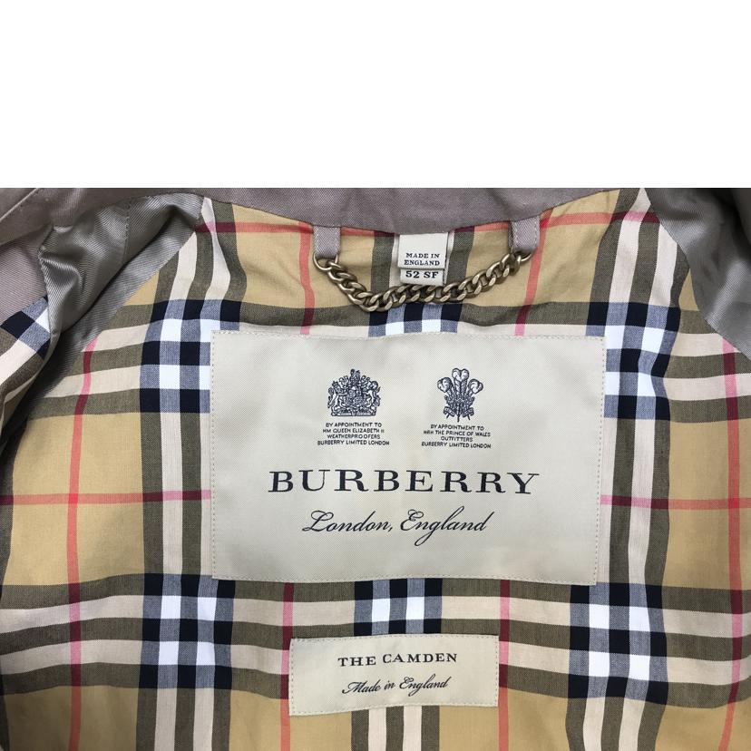 BURBERRY バーバリー/THE CAMDEN ステンカラーコート/2850/67Q/52 SF/メンズアウター/ABランク/51【中古】｜wonderrex-ec｜04