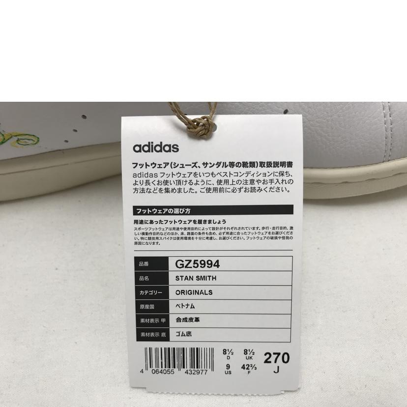 adidas アディダス/STAN SMITH Disneyコラボ ピーターパン&ティンカーベル/GZ5994/27cm/メンズスシューズ/Sランク/51【中古】｜wonderrex-ec｜03