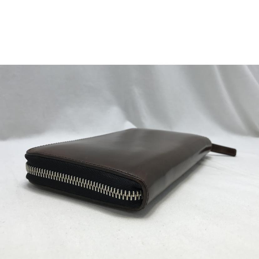 7 senseコードバン　長財布 7SENSE】シェルコードバン×シルバー925(18KPG)・ラウンドジップ