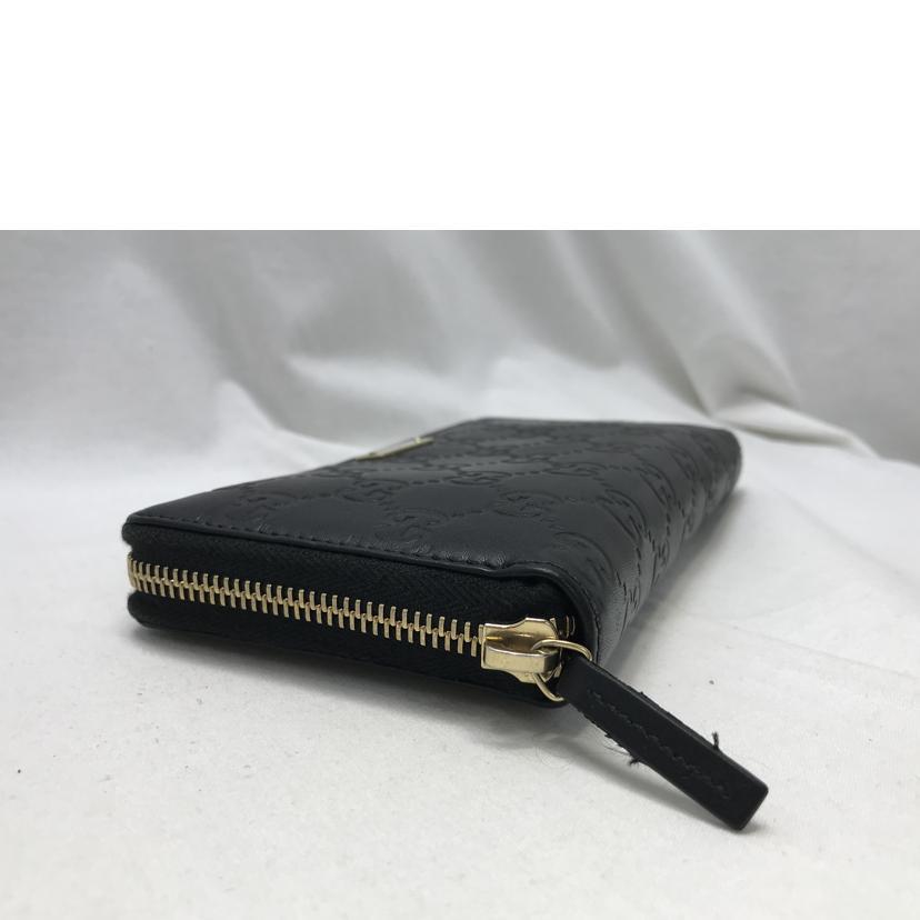 GUCCIグッチシマラウンドファスナー長財布/307980/206*/Bランク/51