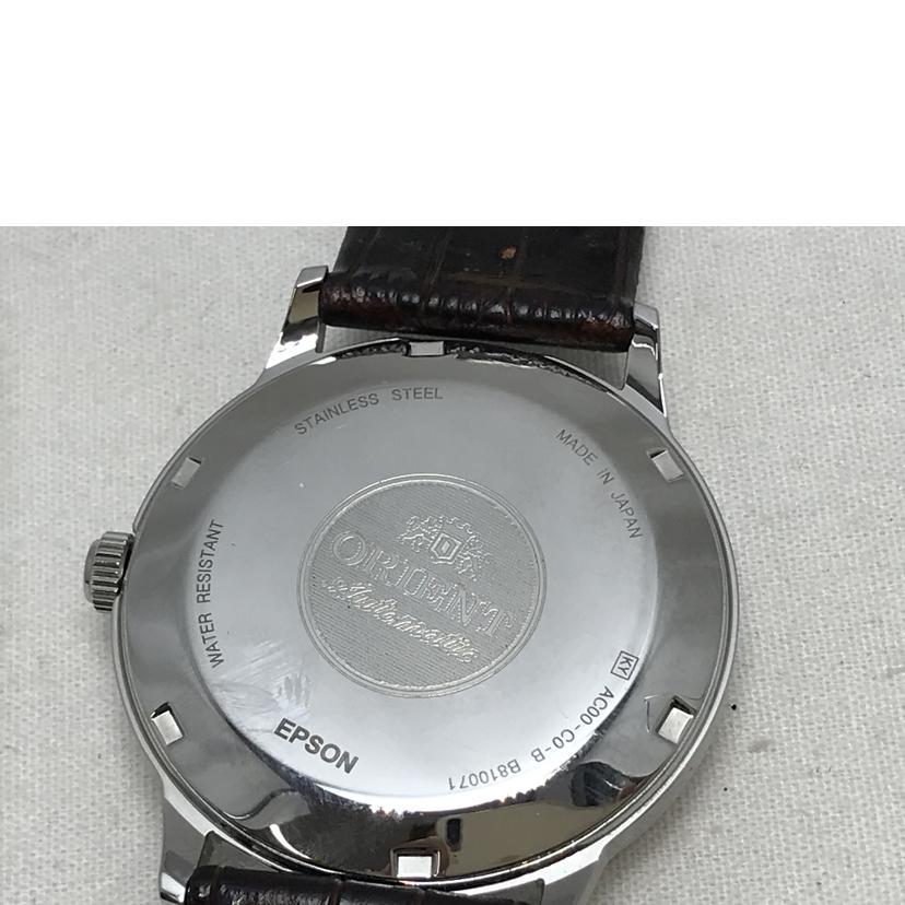 ORIENT オリエントスター/オートマチック デイト/AC00-C0-B/ 銀 ORIENT（オリエント） オリエントスター/オートマチック デイト/AC00