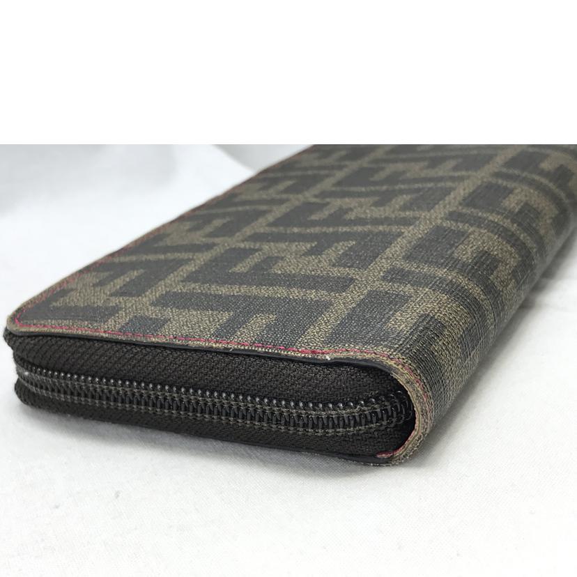FENDI フェンディ/ズッカ柄ラウンドファスナー長財布/Bランク/51